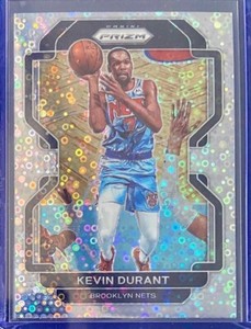 2021-22 Panini Prizm NBA Kevin Durant Fast Break Silver Disco Prizm #120 MINT!