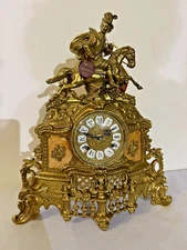 Franz Hermle Style Italian Bronze Luxury Mechanical Watch New 1990s