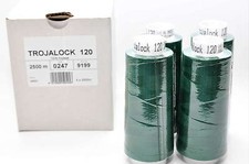 Trojalock Amann Garn Overlockgarn Farbe 247 grün 4 x 2500 Meter