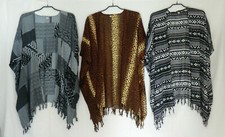 Jacke Überwurf Lagenlook Tunika-Jacke Ethno One Size Free Size Viskose