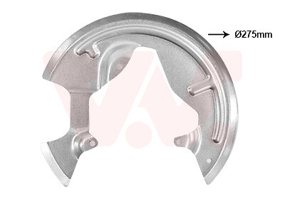 VAN Wezel Spritzblech Ankerblech Vorne Links FüR Renault Clio III BR0/1-image