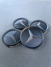 Mercedes Benz Set Of 4 All Black 75 Mm2.95in Wheel Center Caps Fits Most Models Mercedes Benz Set Of 4 All Black 75 Mm2.95in Wheel Center Caps Fits Most Models