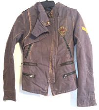 Rare Comme Premium Military Jacket Patches Zippers Size Extra Small Punk Bomber
