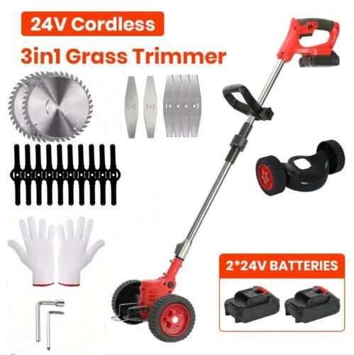 Cordless Electric Grass String Trimmer Lawn Cutter Brush Mower Whipper Snipper - Picture 14 of 14