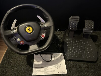 XBOX 360 Thrustmaster Ferrari 458 Italia Racing Wheel and Foot Pedals