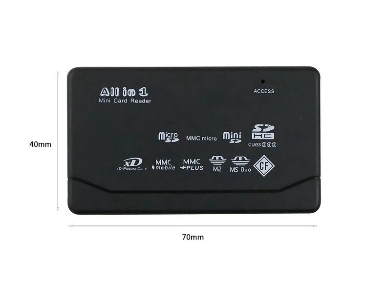 ALL-IN-ONE Kartenleser Speicherkarten USB Kartenlesegerät CF/SD/xD/MS/SDHC NEU - Bild 4 von 4