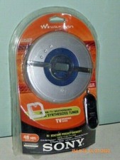 Sony CD Player Walkman D-FJ200 FM/AM/TV/Weather Band Synthesized Tuner G-Protect