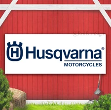 Husqvarna Motorcycles Indoor Outdoor Banner Sign with Grommets