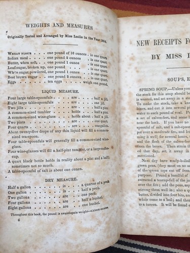 Miss Leslie New Receipts for Cooking 1854 Antique Cookbook - Picture 8 of 15