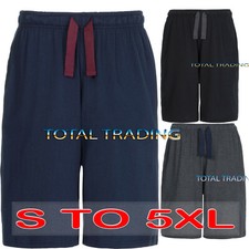 Mens Jersey soft Sleep Night Wear Pyjamas PJ Bottoms Lounge Shorts s m l xxxxl