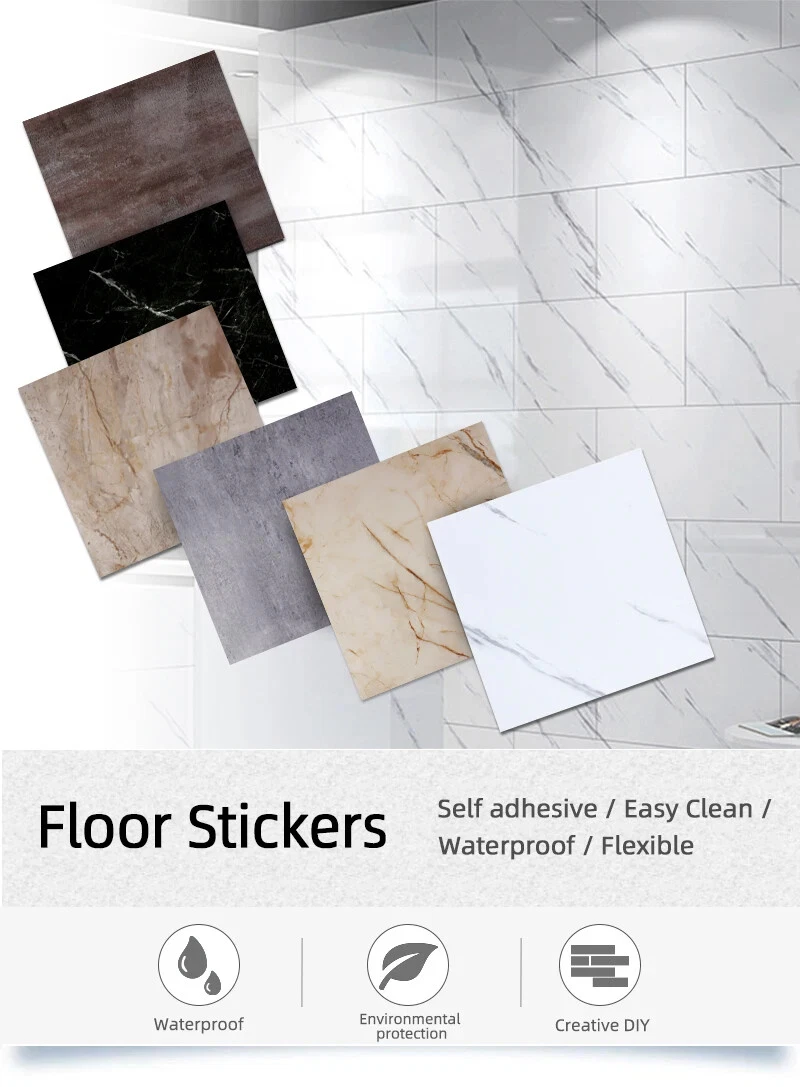 30 Adesivi Per Piastrelle In PVC 15x15 Cm, Adesivi Impermeabili Per Piastrelle Da Parete Per Bagno E Cucina 91589872