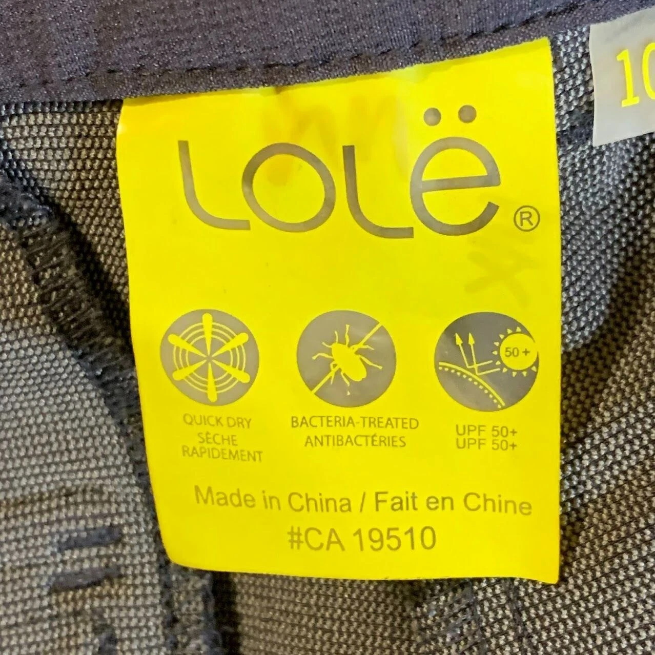 lole flat front zipper stretch pocket travel pants