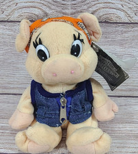 Vintage Harley-Davidson Plush Punky Pig Stuffed Animal Bean Bag Toy 5" 1997
