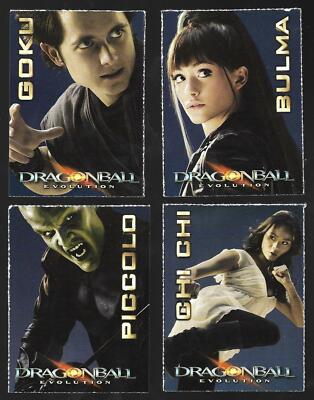 4) 2009 SI for Kids DRAGONBALL Evolution Promo Cards Movie Emmy