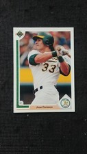 1991 Upper Deck Baseball card # 155 Jose Canseco ( EX to NM)