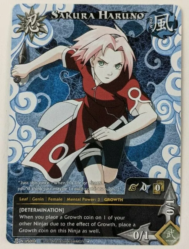 Sakura Haruno Naruto TCG Alternate Art Alt PROMO N-US004 Determination CCG  Card