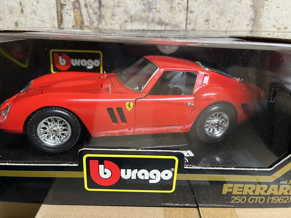 1962 FERRARI 250 GTO RED 1:18 by BURAGO 3011 VINTAGE 1962 FERRARI 250 GTO RED 1:18 by BURAGO 3011 VINTAGE