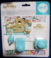 Alphabet Punch Board We R Memory Keepers Mini Alphabet Punch Board New S4