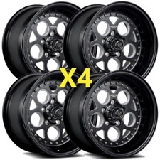 15 Black Milled Centerline Rev 15x7 15x8 Staggered Modular 5x4.75 Mag Wheels