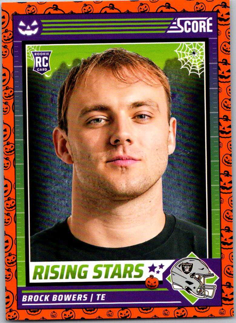 2024 Score-A-Treat #8 Brock Bowers Orange Pumpkins 003791