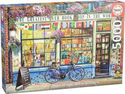 - Greatest Bookshop in The World - 5000 Piece Jigsaw Puzzle - Puzzle Glue Inc...