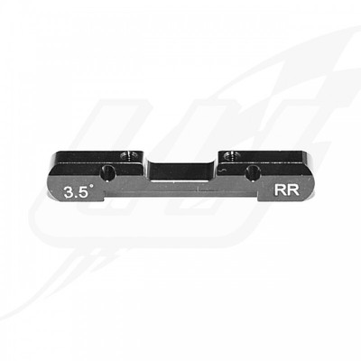 HOBBYTECH REV-OP36-FR Supporto Posteriore In Alluminio 4 Mm Nero Per BXR.S1. Produzione Francese, Ricambio Di Alta Qualità Per Il Tuo Modello Radiocomandato. - 4