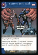 VS System: Collect Them All - Foil Played Marvel Universe TCG CCG Classic Mar
