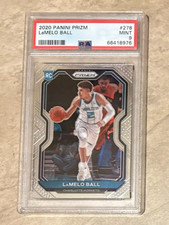 2020 Lamelo Ball Panini Prizm #278 Charlotte Hornets Graded PSA 9 MINT