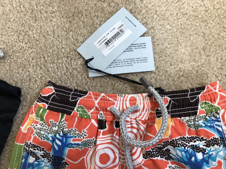 New w Tags & Bag Authentic VILEBREQUIN Swim Trunks 2 YEARS Kids Unisex ELEPHANTS - Image 3 of 4