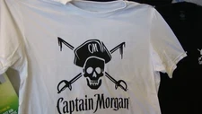 Captain morgan rum T- shirt new captain morgan white rum  ~ ~ SIZE XL  T SHIRT