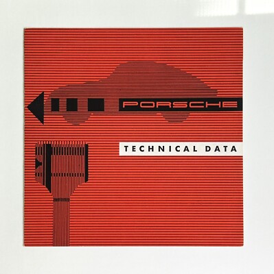 VINTAGE 1957 PORSCHE 356  FACTORY TECHNICAL DATA  BROCHURE ORIGINAL