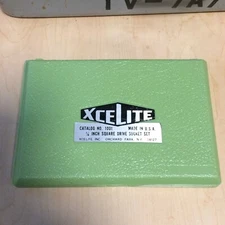 Xcelite 1001 - 1/4 INCH SQUARE DRIVE SOCKET SET - 14 Pieces. Made in USA