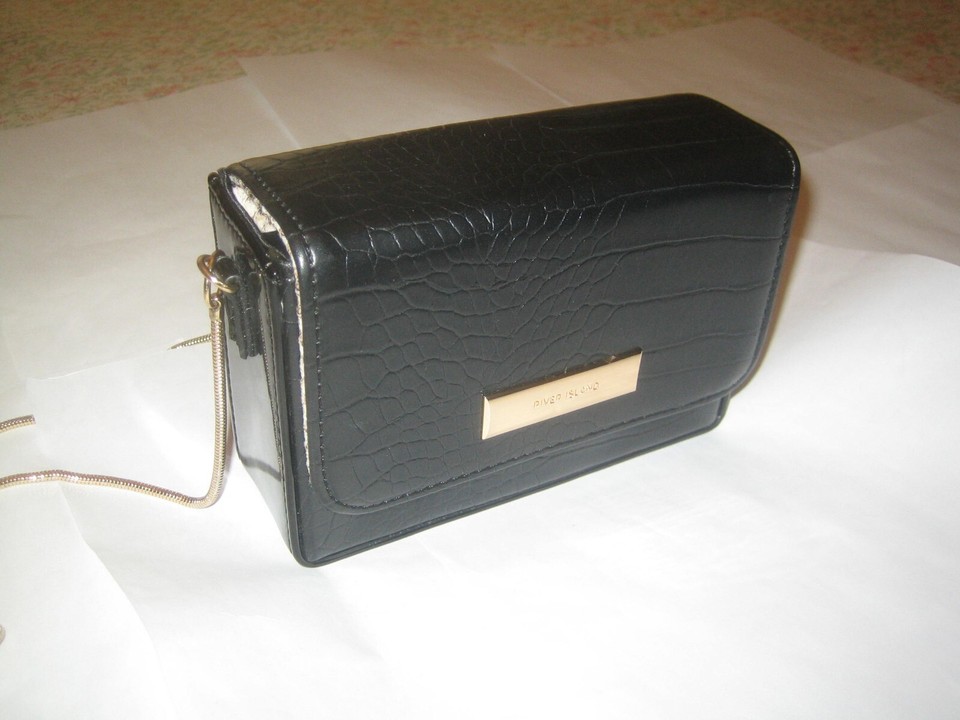 Ladies Bag RIVER ISLAND BLACK 160 mm x 110 mm eBay