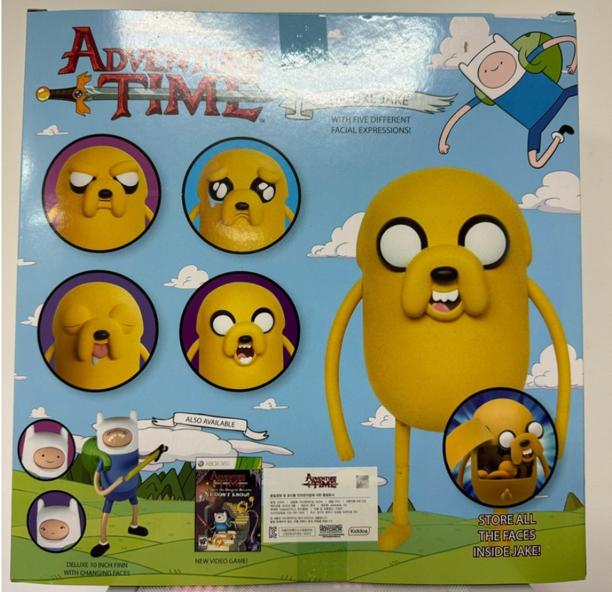 Adventure Time Deluxe Jake Action Figure 5 different facial