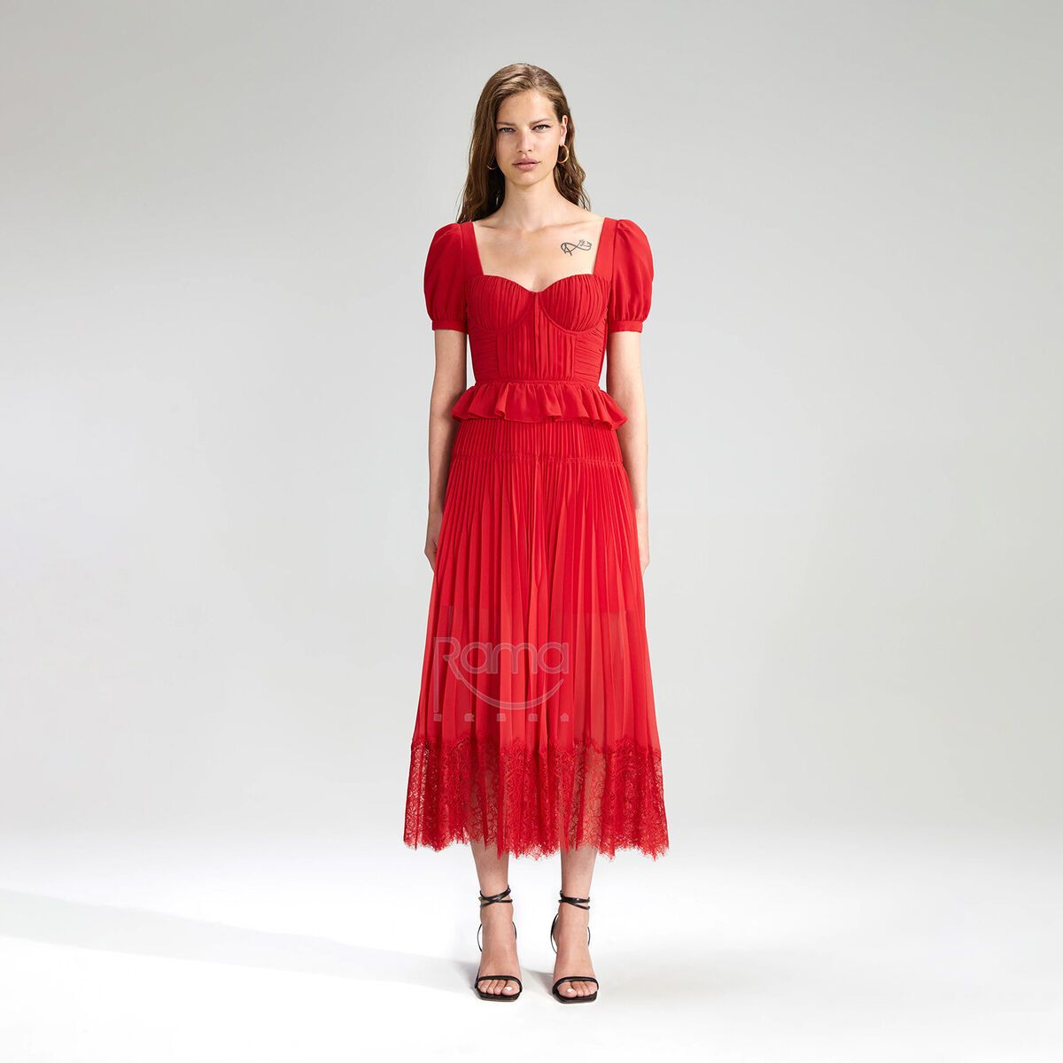 Self Portrait Women Red Short Sleeved Dress | eBay Self Portrait Women Red Short Sleeved Dress | eBay