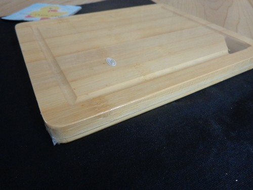 WOOD CUTTING BOARD with Juice Grooves 9x7.5" Blonde NEW - Picture 2 of 3