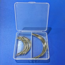 50pcs C Type Hand Sewing Needles Weaving Hair Extension Curved Needle Wig Tools