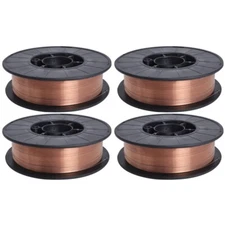 4 Roll 10-Lbs Roll ER70S-6 .035 Inch (0.9mm) Mild Steel MIG Welding Wire