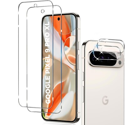 2X Schutzglas ( Display + Kamera ) für Google Pixel 9 Pro XL Hartglas Klar 9H