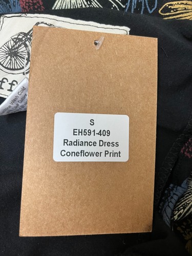 Effie's Heart Coneflower Print Radiance Sleeveless Dress EH591409 Size Small New - Picture 10 of 10