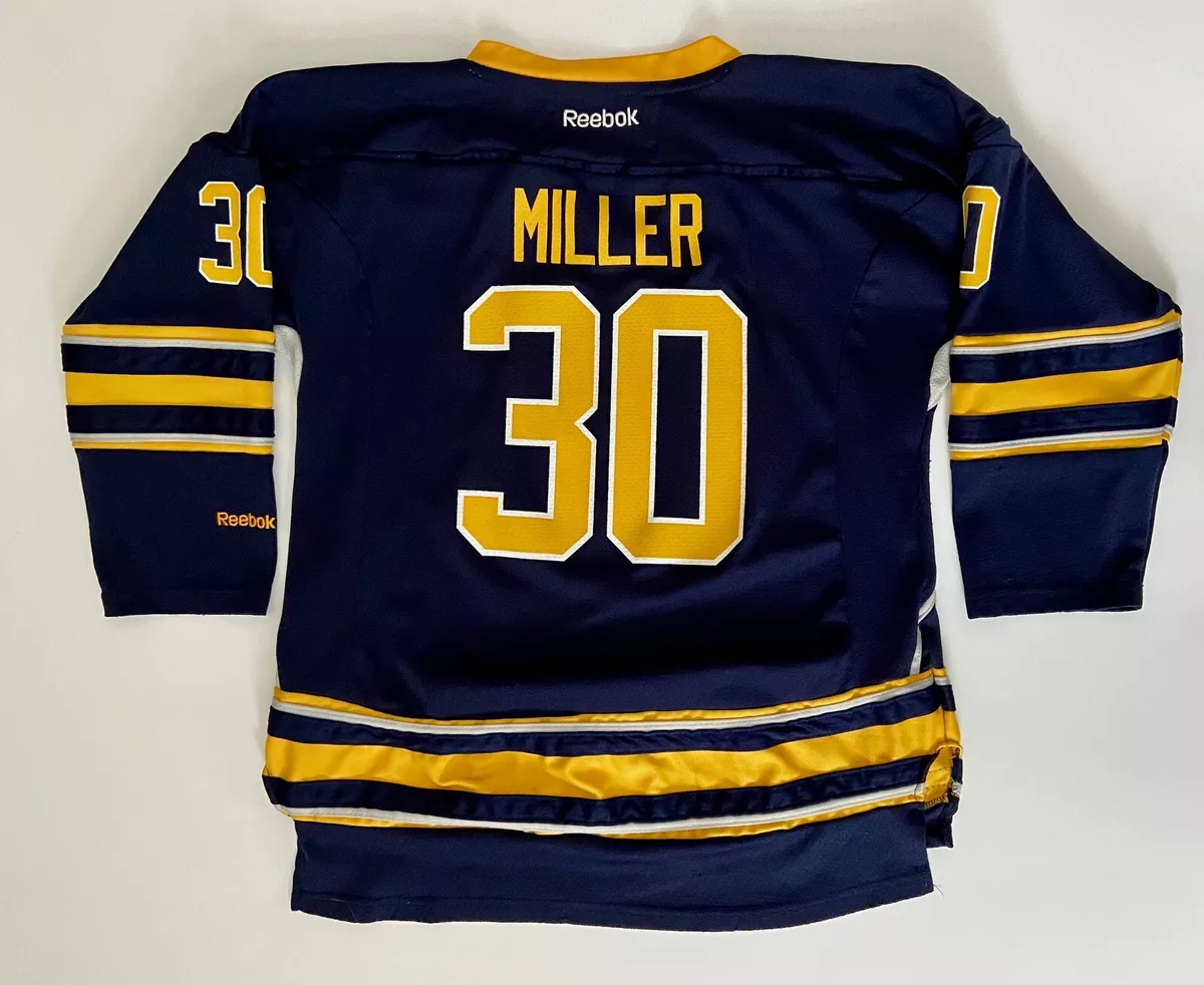 Reebok Buffalo Sabres Ryan Miller 30 NHL Youth L XL Hockey Jersey