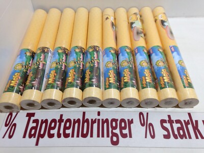 Papiertapete AS 5x 94182-1 5x 94186-1 (10Rollen) Biene Maja Kindertapete Gelb