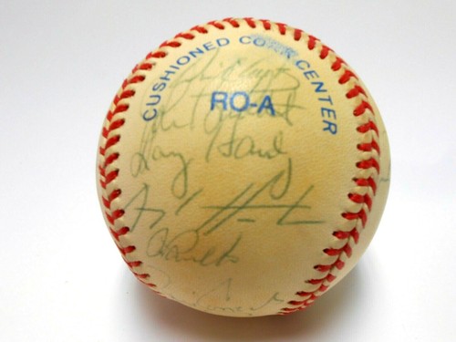 Will Clark Bucky Dent Bobby Witt 1996 Texas Rangers Team Signed Autographed Ball - Picture 8 of 11