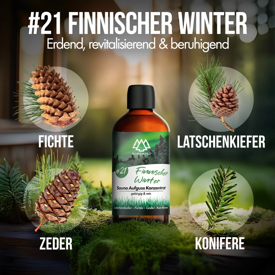 NORDHOLZ® Saunaaufguss Konzentrat - Premium Sauna Aufguss - 100% Made in Germany - Bild 2 von 4