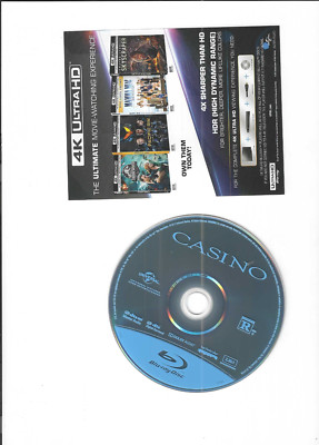 Casino (BLU RAY & DIGITAL, 1995) JOE PESCI JAMES WOODS NO COVER OR INSERTS