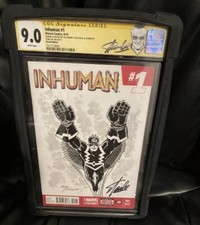 CGC 9.0 Inhumans 1 Sketch&Signed By Joe Sinnott And Signed By Stan Lee Blackbolt