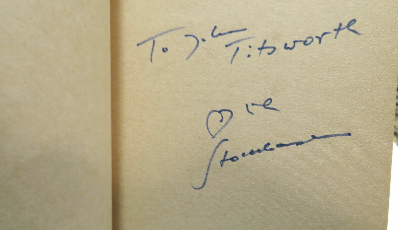 Photo 2 - Karlheinz Stockhausen Experimental compositeur signé livre avec cœur Sketch