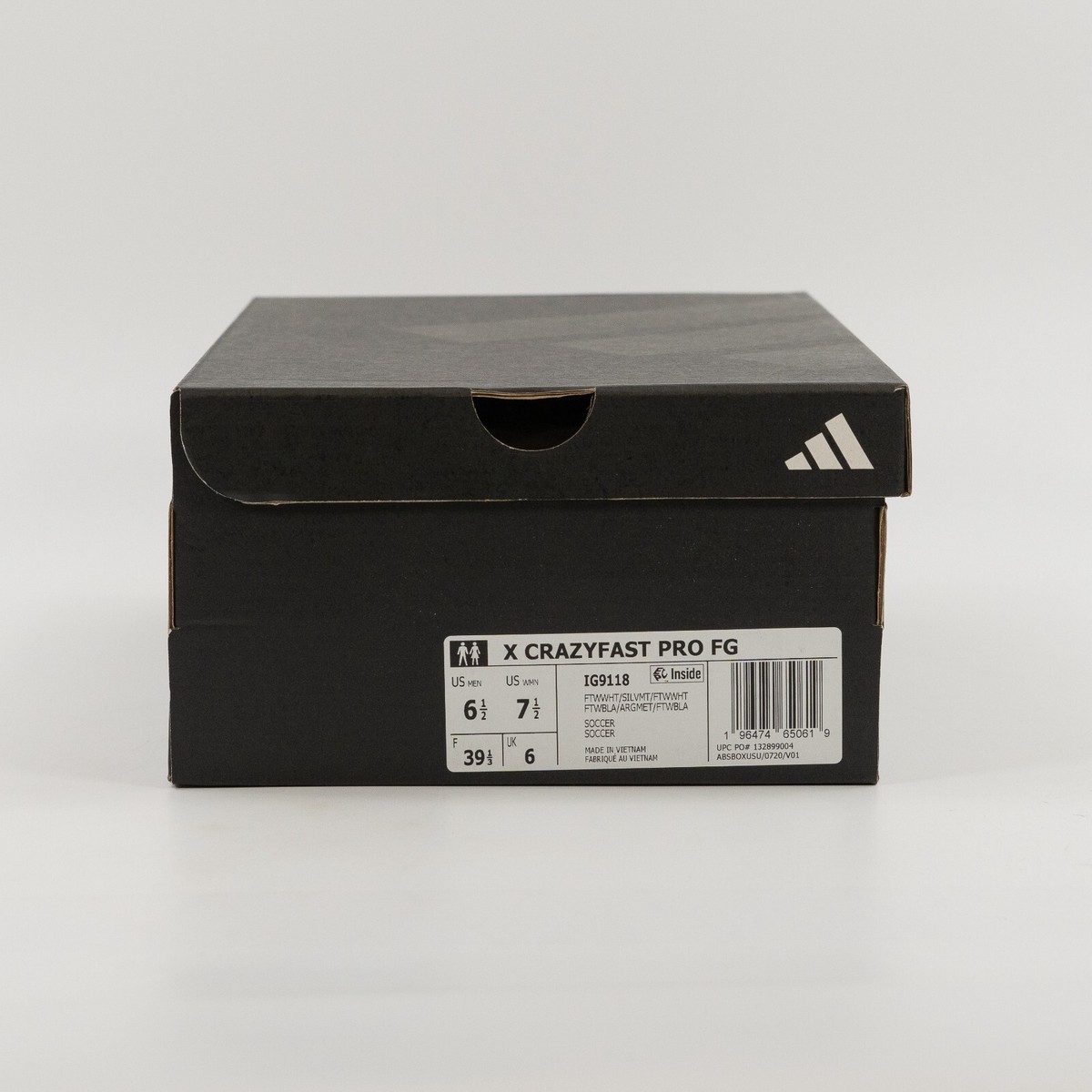 Adidas X Crazyfast Pro FG White Silver Metallic IG9118 Soccer Cleats size 6 - 12 Adidas X Crazyfast Pro FG White Silver Metallic IG9118  main image 4