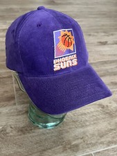 VINTAGE ANNCO CORDUROY PHOENIX SUNS PURPLE BASEBALL HAT HOOK & LOOP-NWOT-NEW