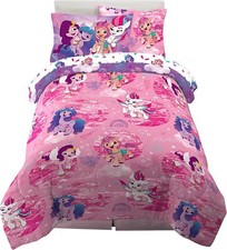 My Little Pony "Friendship  Ponies" Kids Reversible Bed Set-AB09W6BP6MW2